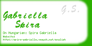gabriella spira business card
